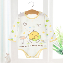 Baby one-piece dress Summer thin Baby Triangle Khaama Long Sleeve Bag Fart Summer Bamboo Fiber Ultra Slim Pyjamas Climbing Suit