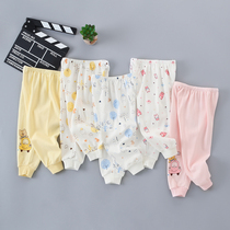 Newborn baby pants pure cotton first born 0-3 months 6 male and female baby autumn pants spring autumn single strips of underpants can be opened