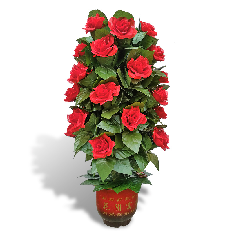 David's Magic Pot Flowers Bloom 10 Flowers on Their Own with Remote Control, Wedding Celebration Wishing Tree, Liu Qian Magic Props, Slow Blooming