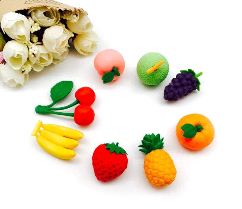 IWAKO Japan imports fun rubber rubber rubber rubber core fruit DIY set children's puzzle assembly