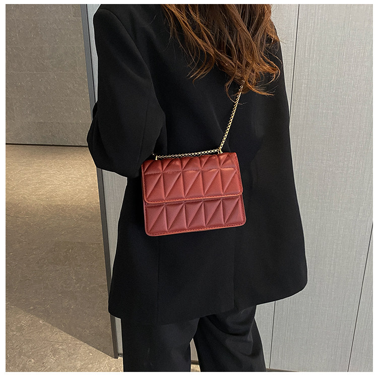 Небольшая дизайнерская цепь, сумка через плечо, ремешок для сумки на одно плечо с ромбовидным узором, коллекция 2022                       