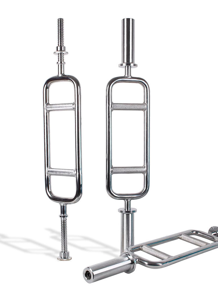 Solid ring bar mesh bar barbell bar big hole Austrian bar small hole electroplated dumbbell biceps triceps mesh Hengda