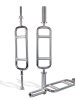 Solid ring bar mesh bar barbell bar big hole Austrian bar small hole electroplated dumbbell biceps triceps mesh Hengda