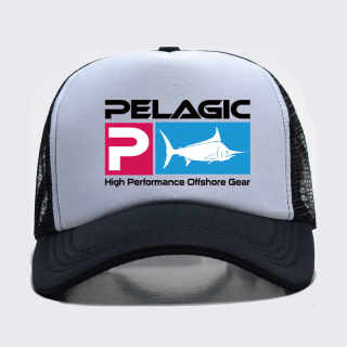 Pelagic Popular Outdoor Fishing Hat, Sun Protection Hat, Lure Fishing Hat for Men and Women, Lettered Sunshade Baseball Cap with Mesh