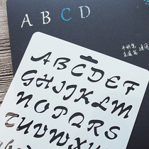 Digital English painting template theme lace ruler painting tool diy photo album accessories function drawing ruler