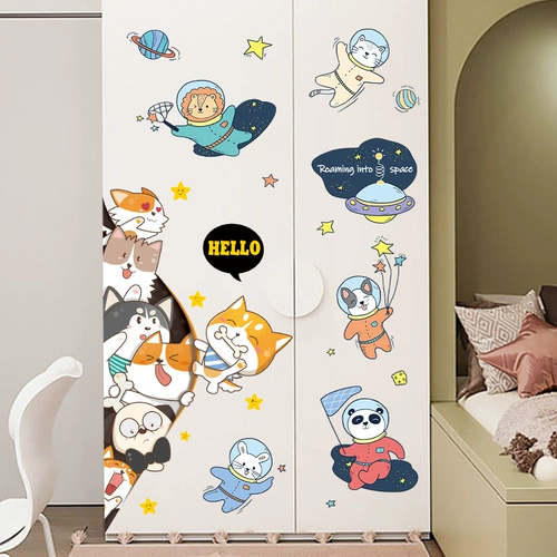 Мультяшное детское настенное крепление на стену для спальни, воздушный шар, жираф