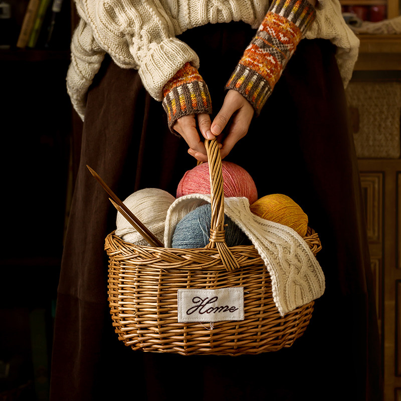 Susu Sister's house at first Yan hand-made lamb hair hand-made DIY wool-knit crochet hook needle woolen sweater hat thread