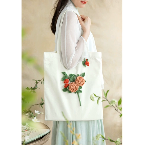 Плетеный универсальный крючок для вязания, клубок пряжи ручной работы, набор материалов, простой и элегантный дизайн, букет, DIY