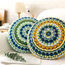Su Su Jies fresh Mandala pillow case knitted wool hand diy crochet material wrapped Crochet thread