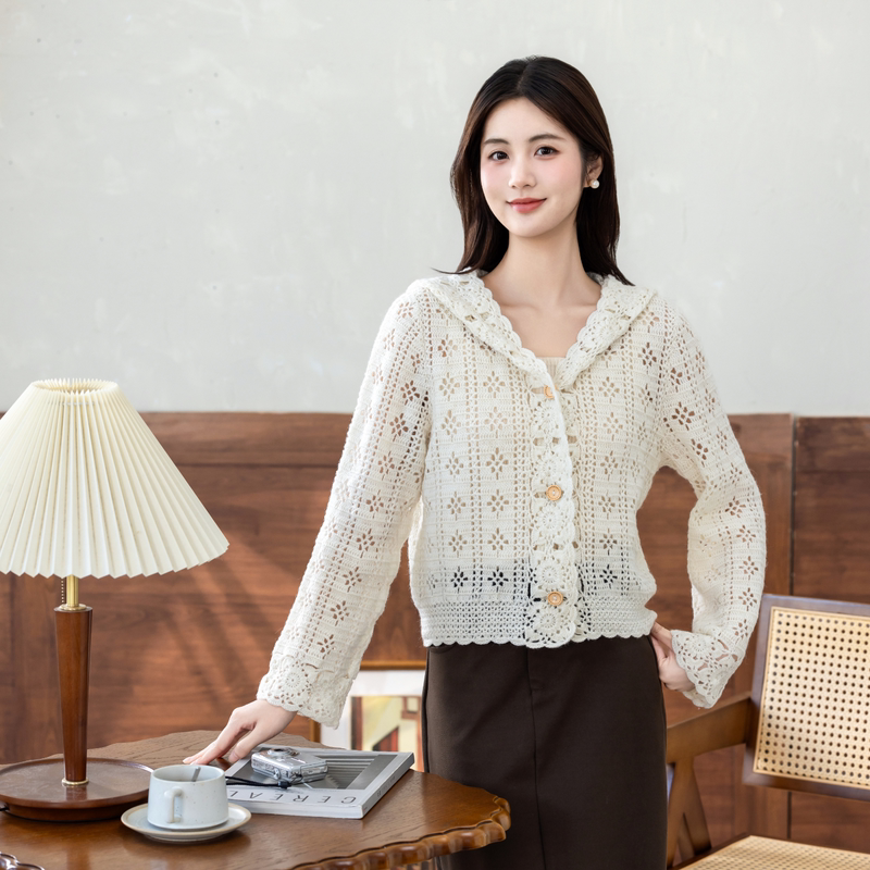 Sister Su Su's Home-Friendly and Harmonious Hooded Jacket Handmade DIY Crochet Alpaca Yarn Kit Sister Su Su's Home-Friendly and Harmonious Hooded Jacket Handmade DIY Crochet Alpaca Yarn Kit