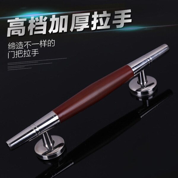 Painted wood double pointed wooden door small handle modern door handle stainless steel door handle surface mounted door handle room door handle