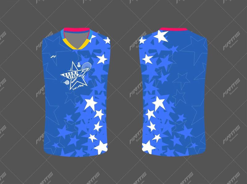 Authentic Mandins Sleeveless Badminton Uniform Vest Little Star Men's and Women's Competition Uniform Quick-Drying Authentic Mandins Sleeveless Badminton Uniform Vest Little Star Men's and Women's Competition Uniform Quick-Drying
