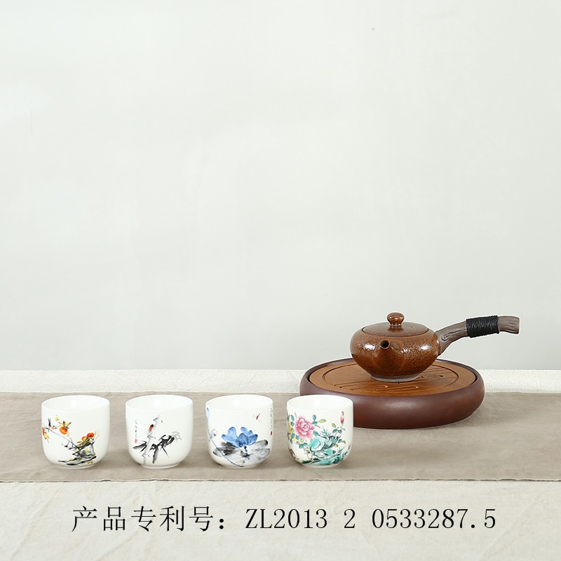 Kung fu ning uncommon up ceramics cup sample tea cup bowl straight koubei master cup of individual cup tea cup single CPU