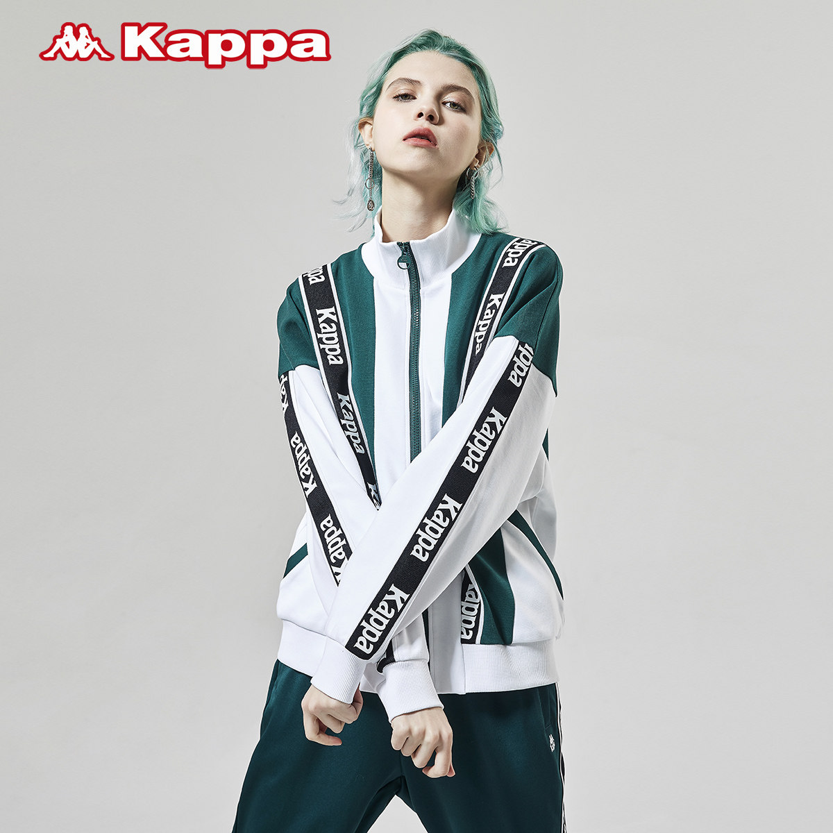 Kappa Capa Series Sports Sweater Pitch Casual Cover Sweater Clothes College Wind-Lap Coat
