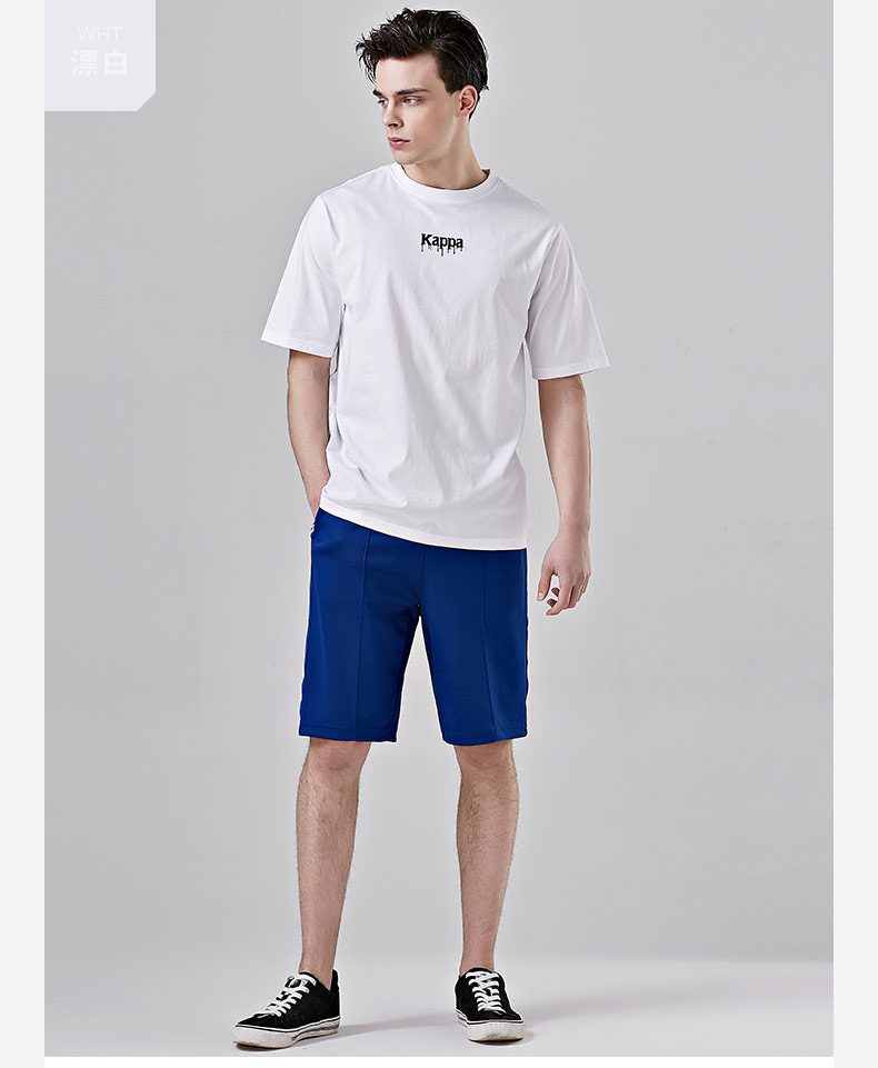 Kappa Kappa Thể thao nam ngắn tay áo thun thường hè nửa tay 2019 Mới | K0912TD36D - Áo phông thể thao áo ba lỗ gymshark