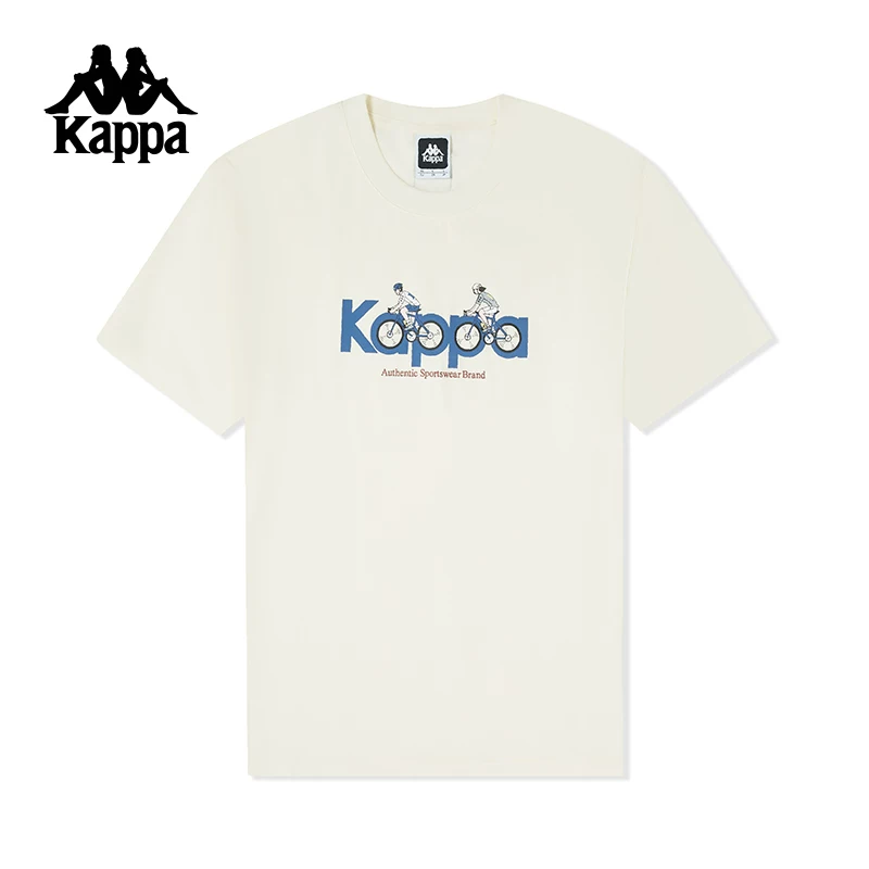 Каппа Каппа back to back летняя 2025 новая женская спортивная футболка с коротким рукавом Solona полудлинная повседневная футболка для мужчин
