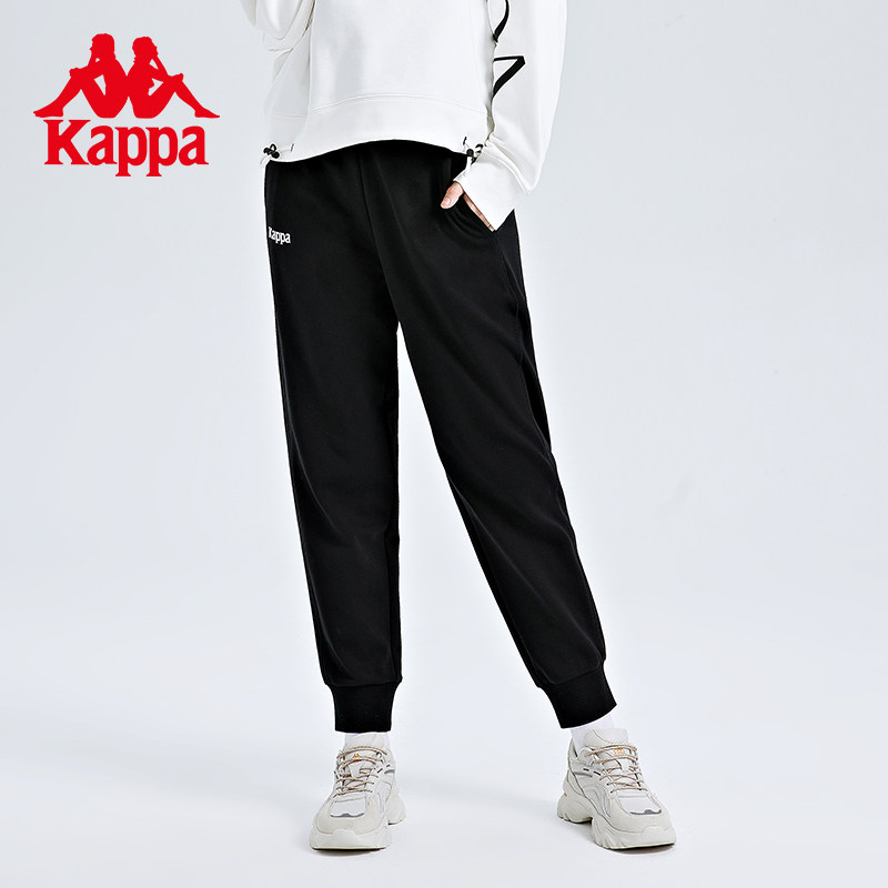 Kappa Capa Pants 2022 new knitted pants black casual pants for small footwear