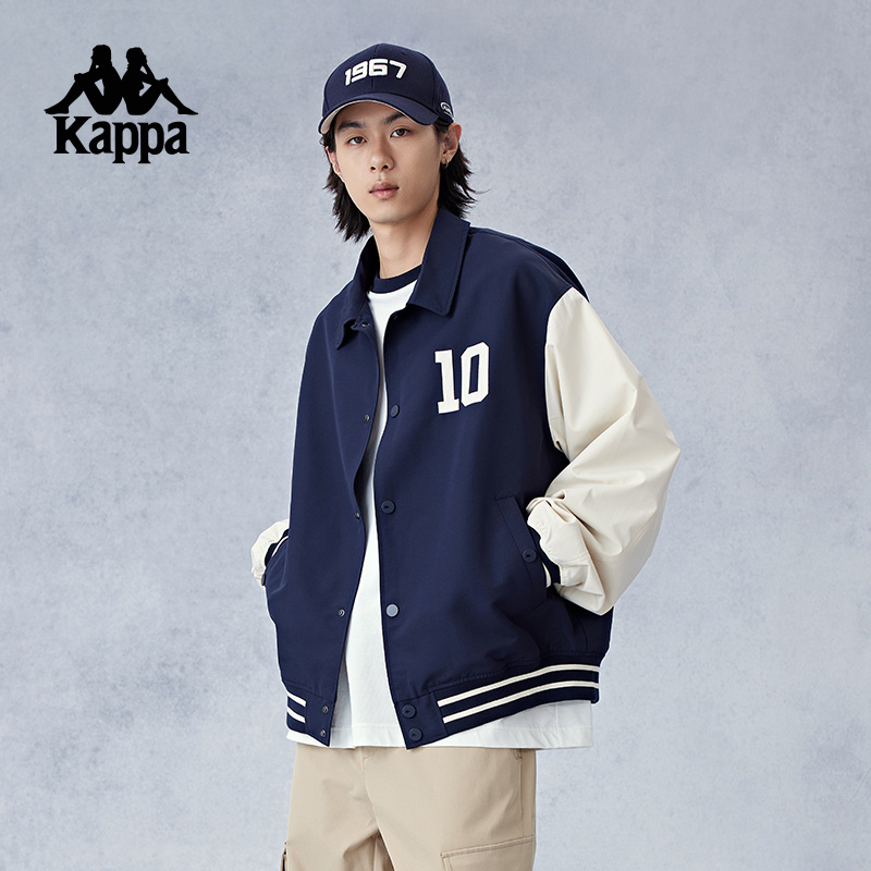 Kappa Back-To-Back Sports Jacket Men's 2026 New Water-Repellent Cardigan Jacket Retro Thin Top