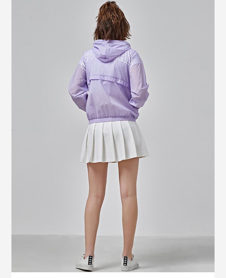 KAPPA Áo khoác gió nữ Kappa Áo khoác giản dị áo hoodie dài tay 2019 mới | K0922FJ06D - Áo gió thể thao áo gió lót lông cừu