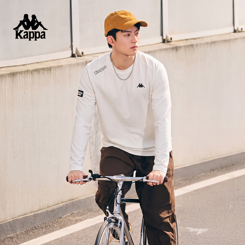 Kappa Back-To-Back Sports Pullover Sweatshirt Autumn Base Layer Long-Sleeve T-Shirt Top Unisex Kappa Back-To-Back Sports Pullover Sweatshirt Autumn Base Layer Long-Sleeve T-Shirt Top Unisex