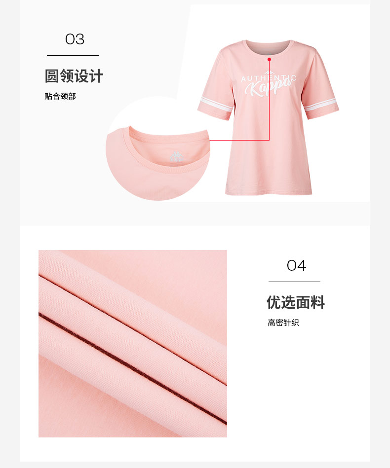 Áo phông ngắn tay thể thao nữ Kappa Kappa Áo phông ngắn tay in họa tiết mùa hè 2019 | K0922TD12 - Áo phông thể thao áo phông nam anta chính hãng