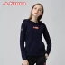 Hui kappa kappa của phụ nữ thể thao áo len giản dị tops áo thể thao | k0762mt10d áo khoác hoodie nam đẹp Thể thao lông cừu / jumper