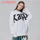 KAPPA Cặp đôi nam nữ Kappa áo len thể thao áo thun cổ tròn rộng | K08X2WT66D - Thể thao lông cừu / jumper áo hoodie đỏ