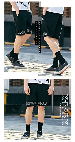 Kappa Kappa Quần short nam Quần lửng Quần dệt kim thông thường