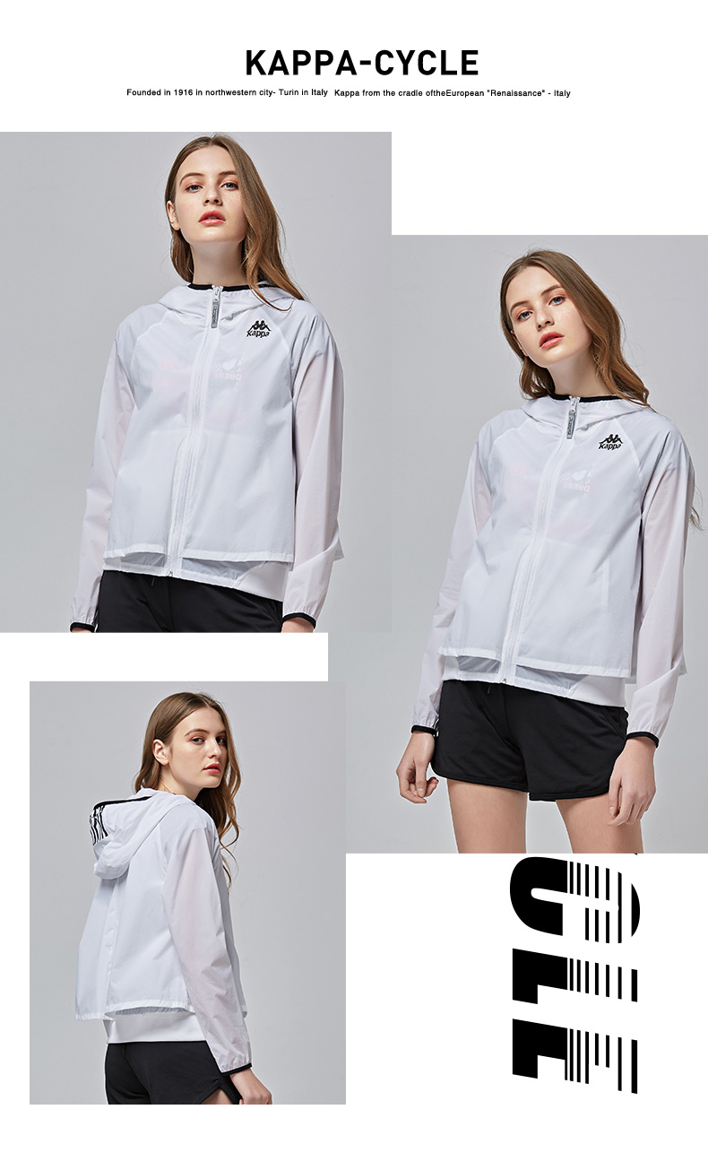 Kappa Kappa của phụ nữ lỏng lẻo áo áo gió thể thao giản dị áo khoác 2018 mới | k0825fj50d áo north face 2 lớp