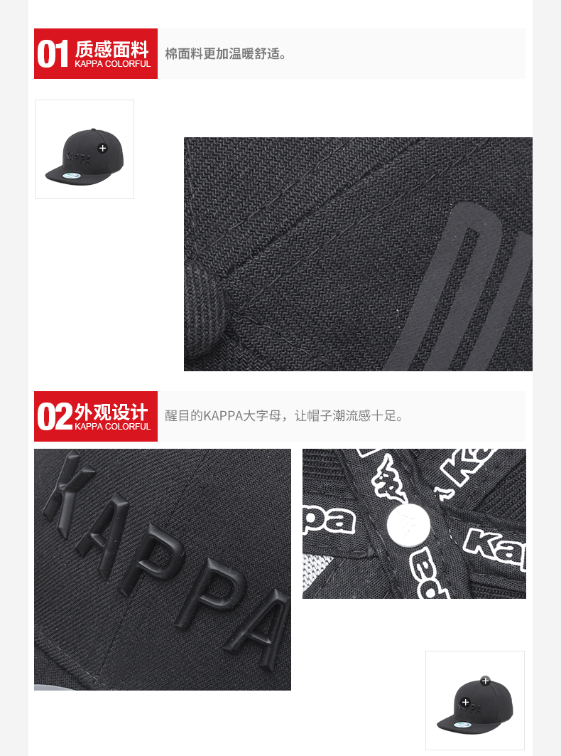 Cặp đôi Kappa Kappa mẫu mũ nam và nữ mũ phẳng thể thao ngoài trời sunhat | K08W8MP03 nón kết gucci giá rẻ