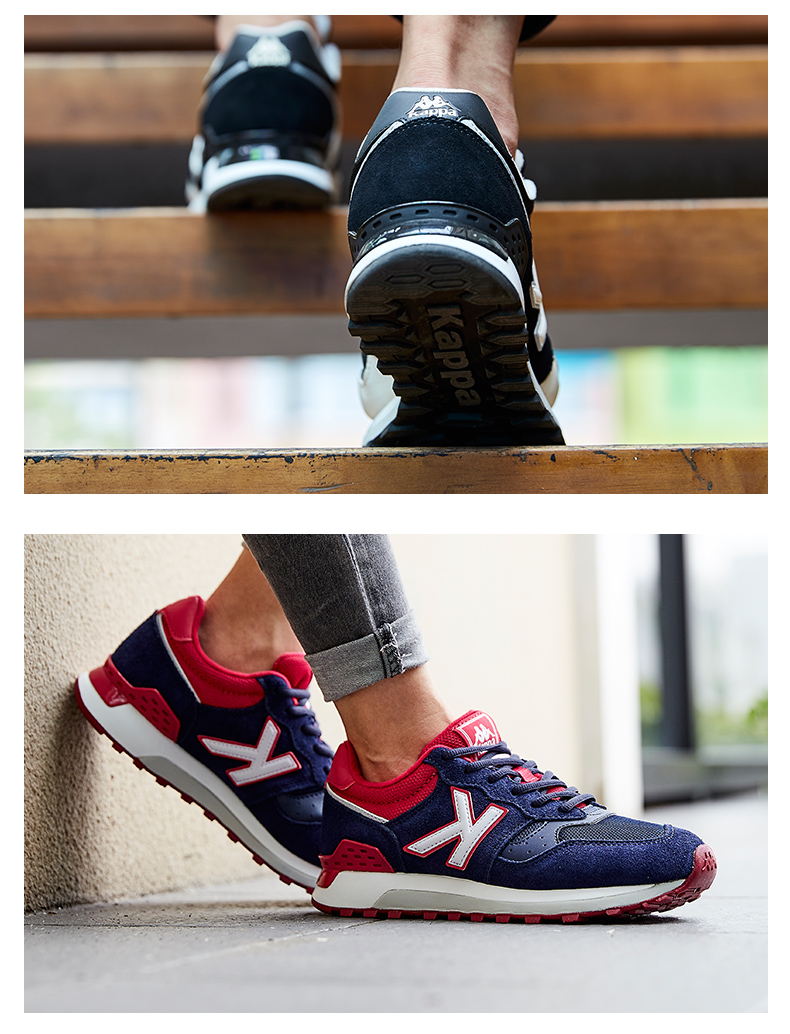 Kappa Kappa mẫu đôi giày nam và nữ retro chạy bộ trở lại giày thường giày thể thao nữ nike