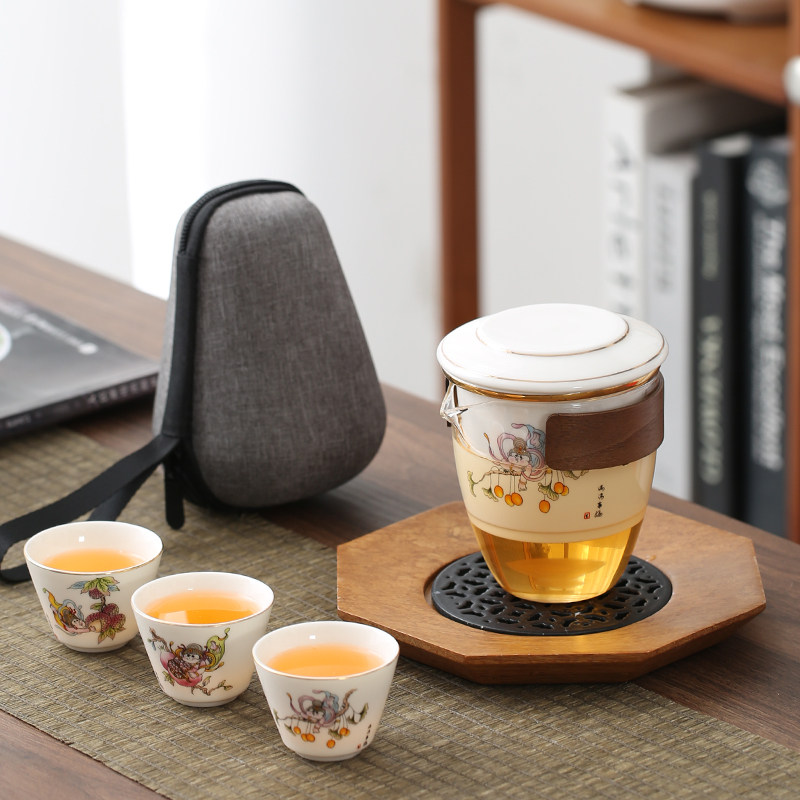 Guoyi carefully selected portable travel tea set