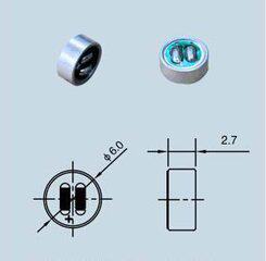 602260276050 Microphone with welding wire and pins, used in mobile phones, cameras, tablets, etc.