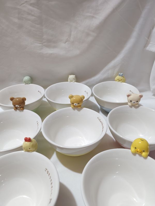 Exported to Japan Cartoon Ceramic Bowl, Sumikko Gurashi Bowl, Animal Bowl, Rice Bowl, Rilakkuma Doll Bowl, 3D Rice Bowl Exported to Japan Cartoon Ceramic Bowl, Sumikko Gurashi Bowl, Animal Bowl, Rice Bowl, Rilakkuma Doll Bowl, 3D Rice Bowl