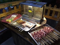 I love to invent the non-tobacco grilling Grill Grill machine carbon grilled Magic Box restaurant Chinese charcoal