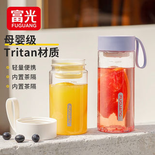 Fuguang High-Quality Water Bottle for Girls, Students, and Children, High-Temperature Resistant Tritan Plastic Cup, Portable and Convenient for Summer