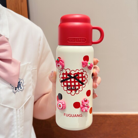 Fuguang 2025 New Model Children's Thermos Cup 316L Stainless Steel Large Capacity High-Value Water Bottle Student Outdoor Water Bottle