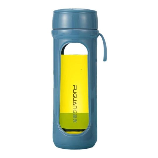 Fuguang Single-Layer Heat-Resistant Glass Cup for Office, Explosion-Proof and High-Temperature Resistant Tea Cup, High Borosilicate Cup with Lid and Filter