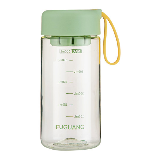 Fuguang Large-Capacity Space Cup Portable Handle Filter Tea Cup Plastic with Scale High Temperature Resistant Student Simple Water Cup