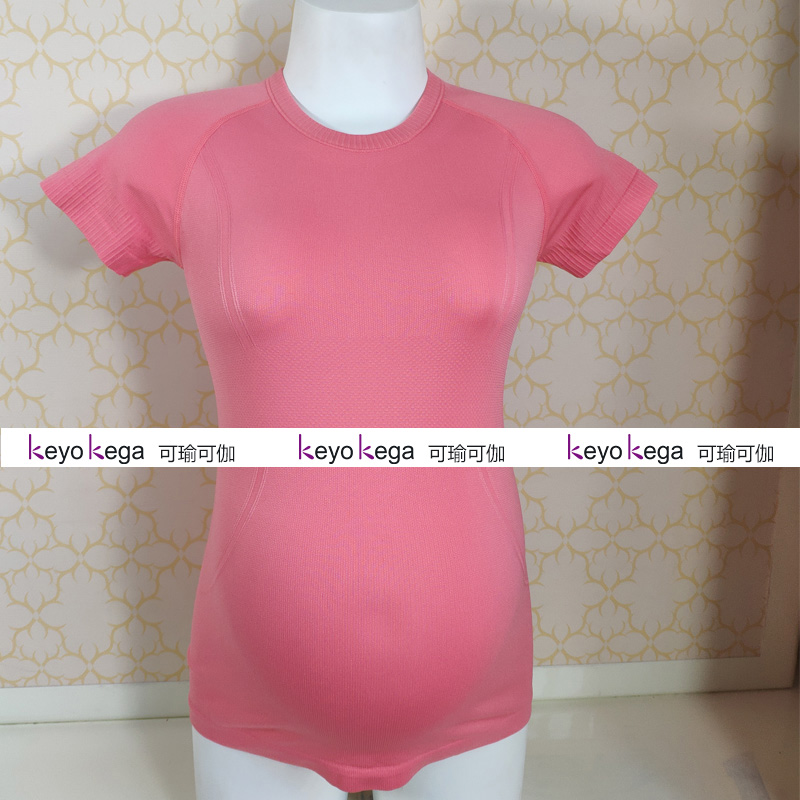 Fitness short sleeve woman tight fit speed dry coat elastic large size for pregnant woman yoga conserved mother yoga to pregnant woman postpartum spring summer