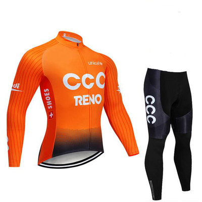 19 years new CCC long-sleeved spring and autumn winter riding suit men and women mountain road bike riding suit fleece suit