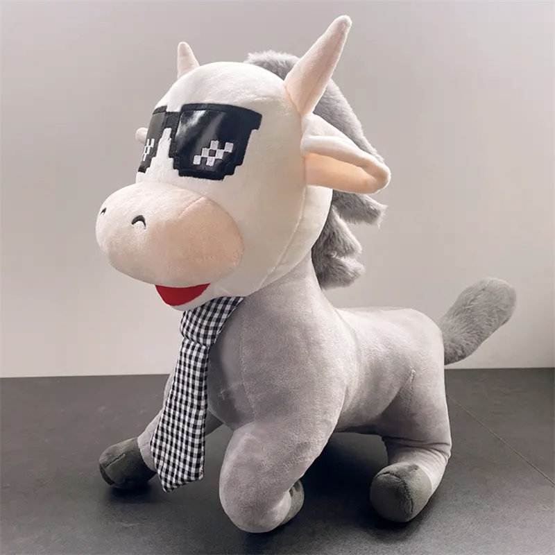 Spoof cow and horse doll cow and horse brother doll plush toy doll for girlfriends and boyfriends birthday gifts
