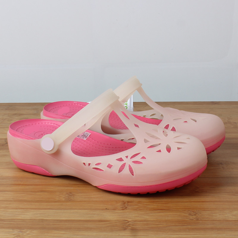 Summer Isabella Women's Shoes, Clogs, Mary Jane Wedge Heels, Soft-Soled Beach Shoes, Waterproof and Non-Slip Sandals for Outdoor Wear