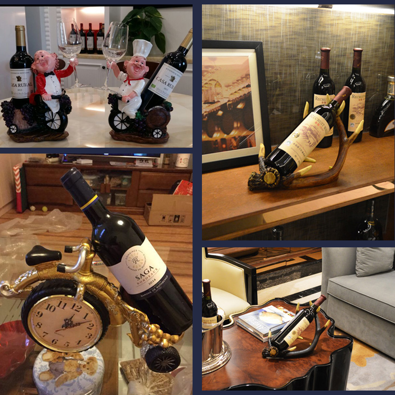 European-style living room wine rack rack wine cabinet wine rack decoration bar table collection gift decoration craft gift decoration