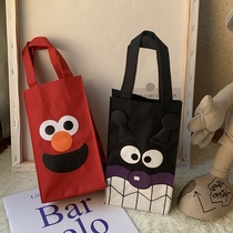 Cartoon cute portable foldable portable portable storage bag stereo water bottle bag umbrella bottle water Cup bag