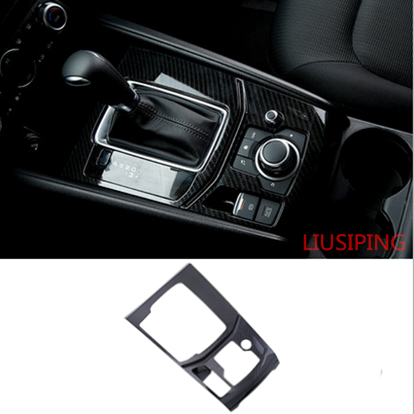 Details About Carbon Fiber Interior Gear Shift Frame Cover Trim For Mazda Cx 5 Cx5 2017 2018