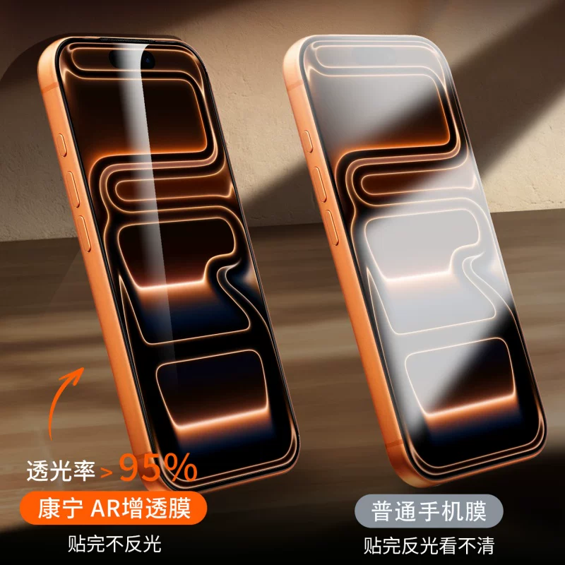 Защитная пленка TREDLUX для iPhone17ProMax, полное покрытие экрана, антипадение, пылезащита, олеофобная, водостойкая, антиотпечатки, высокая четкость, прозрачная, гладкая на ощупь, антиблик AR Corning минималистичная защитная пленка