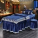 Tinh Thể Màu Tinh cao cấp nhung bedspread vẻ đẹp thẩm mỹ viện dành riêng gia đình của bốn bộ massage đơn giản bông ấm dày - Trang bị tấm