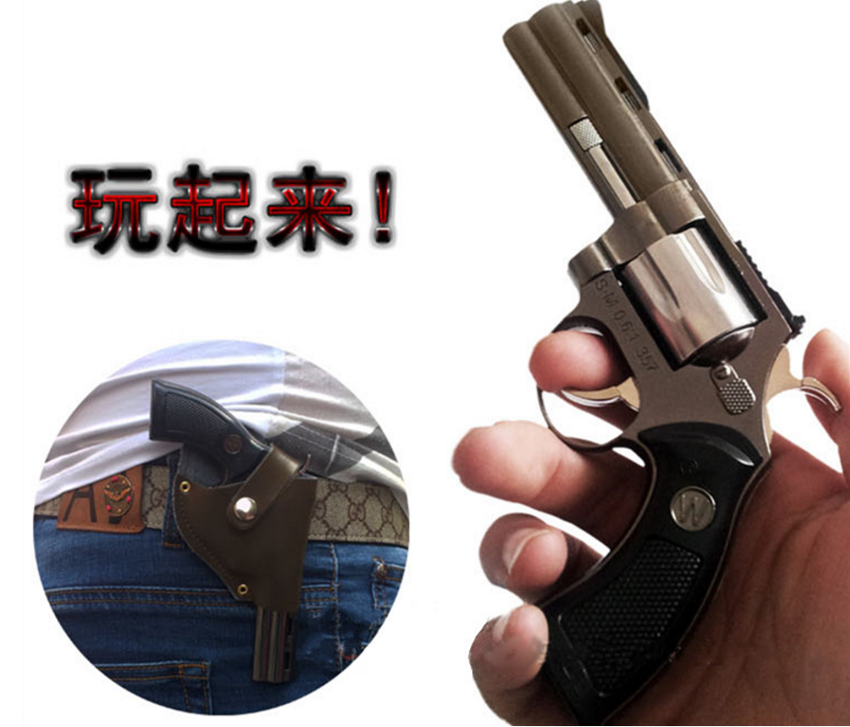 Kim loại runner cá tính mô hình mô phỏng pistol nhẹ hơn windproof lớn khẩu súng lục súng hình nhẹ hơn