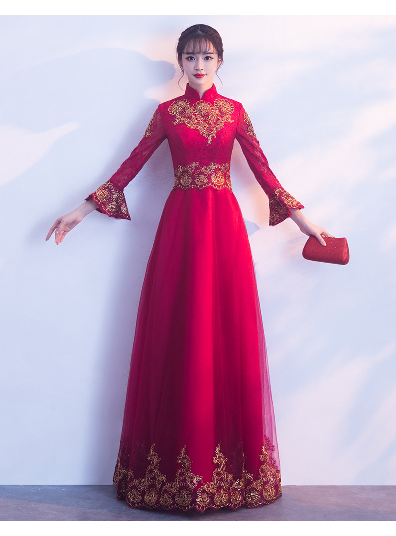 Robe de soirée manchon de cloche - Ref 3211025 Image 17